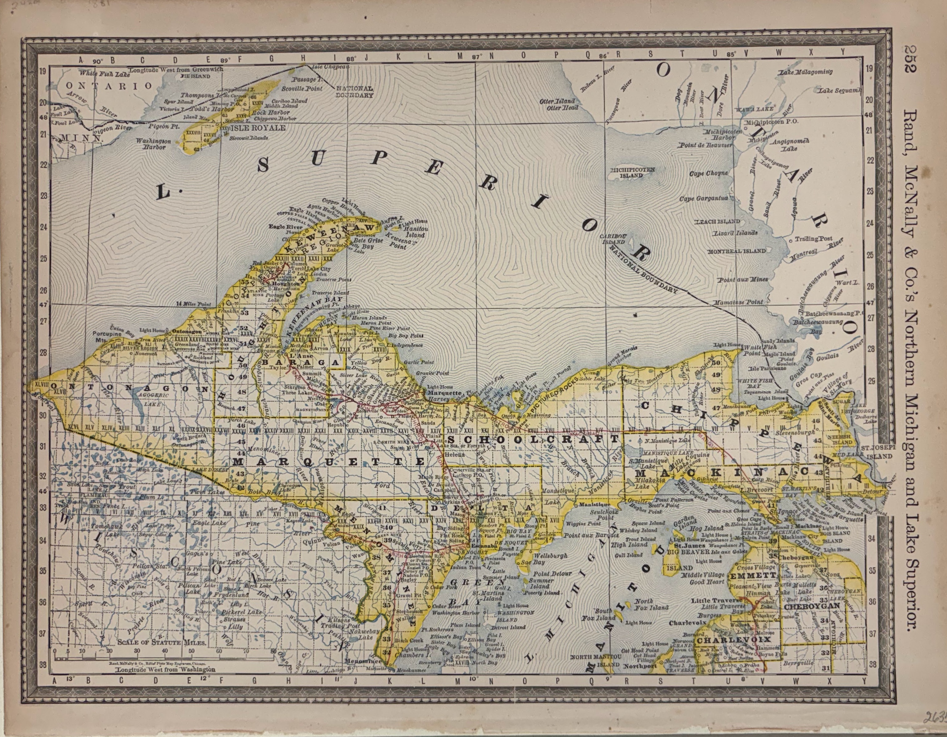 Rand, McNally & Co.'s Northern Michigan and Lake Superior