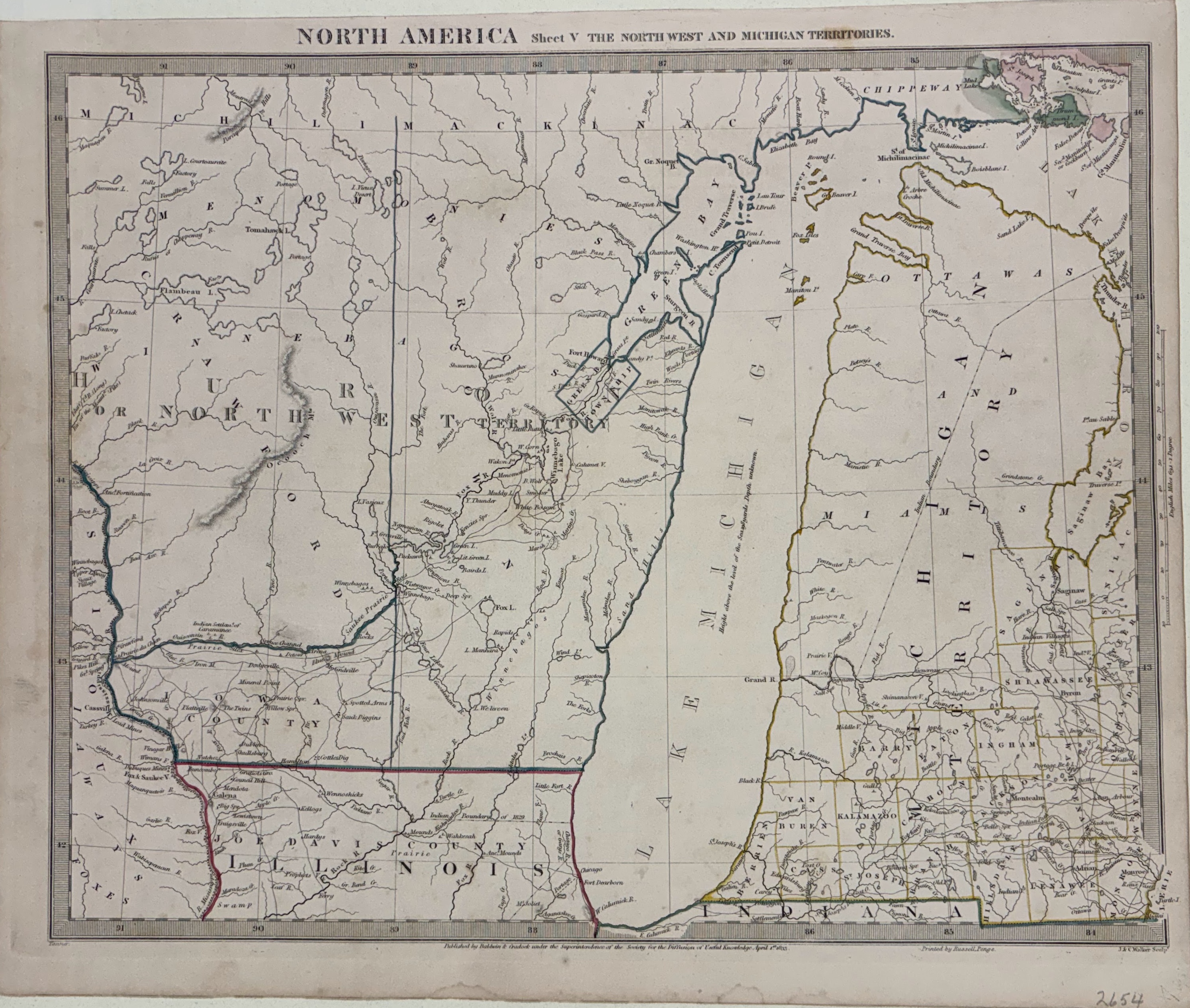 North America Sheet V: The North West and Michigan Territories