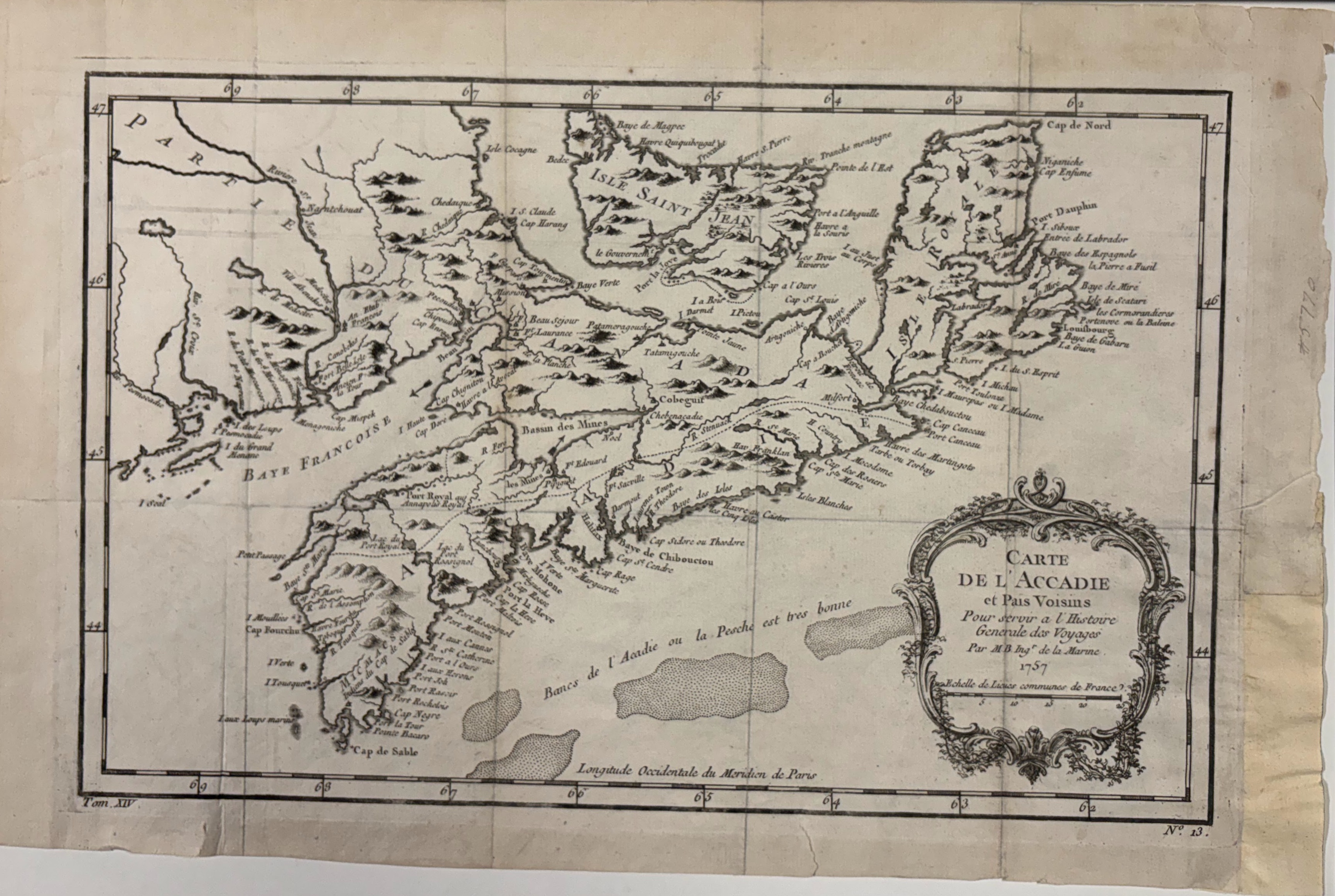 Carte de l'Accadie et Pais Voisins