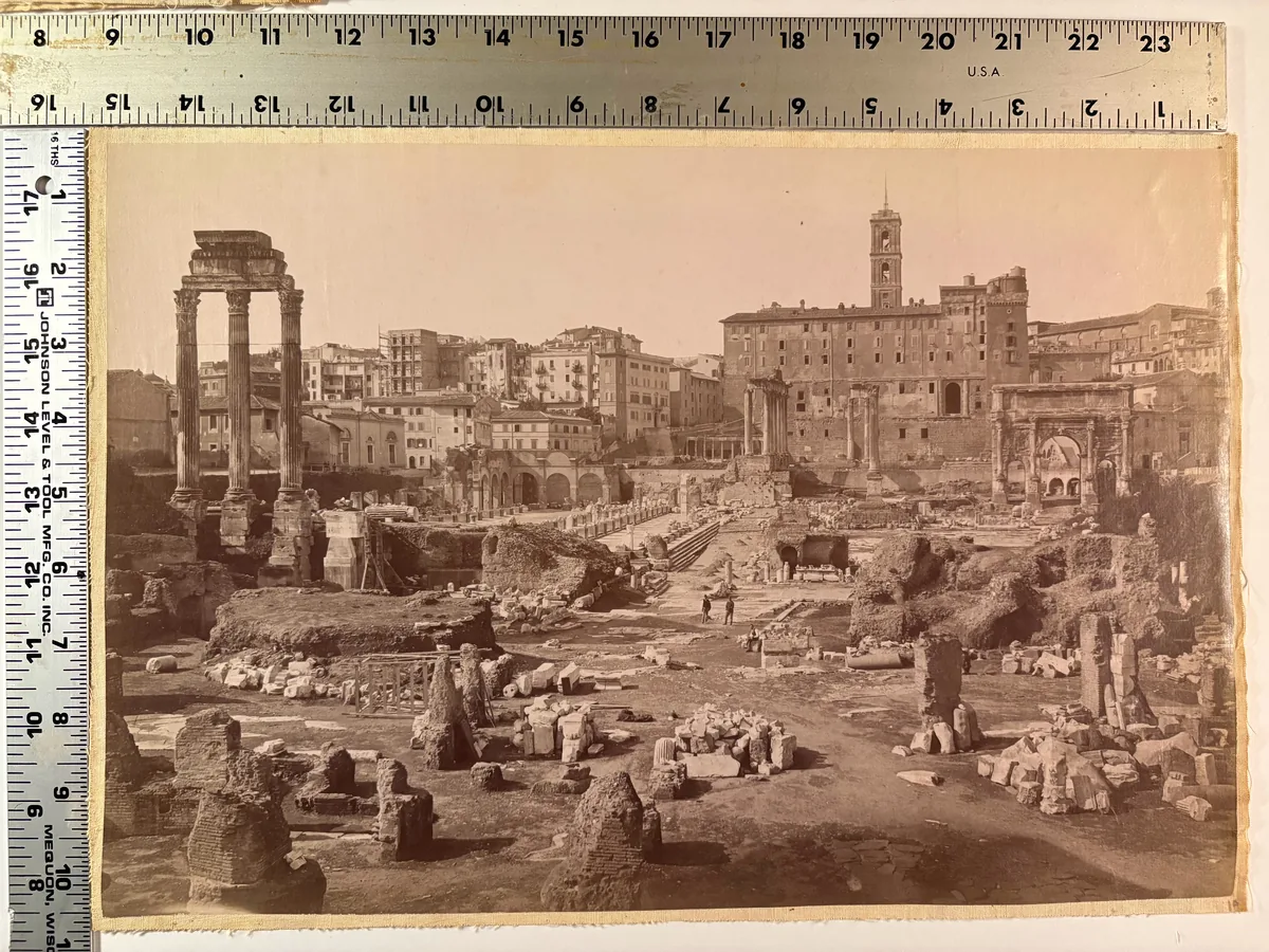 The Roman Forum, looking towards the Capitoline Hill