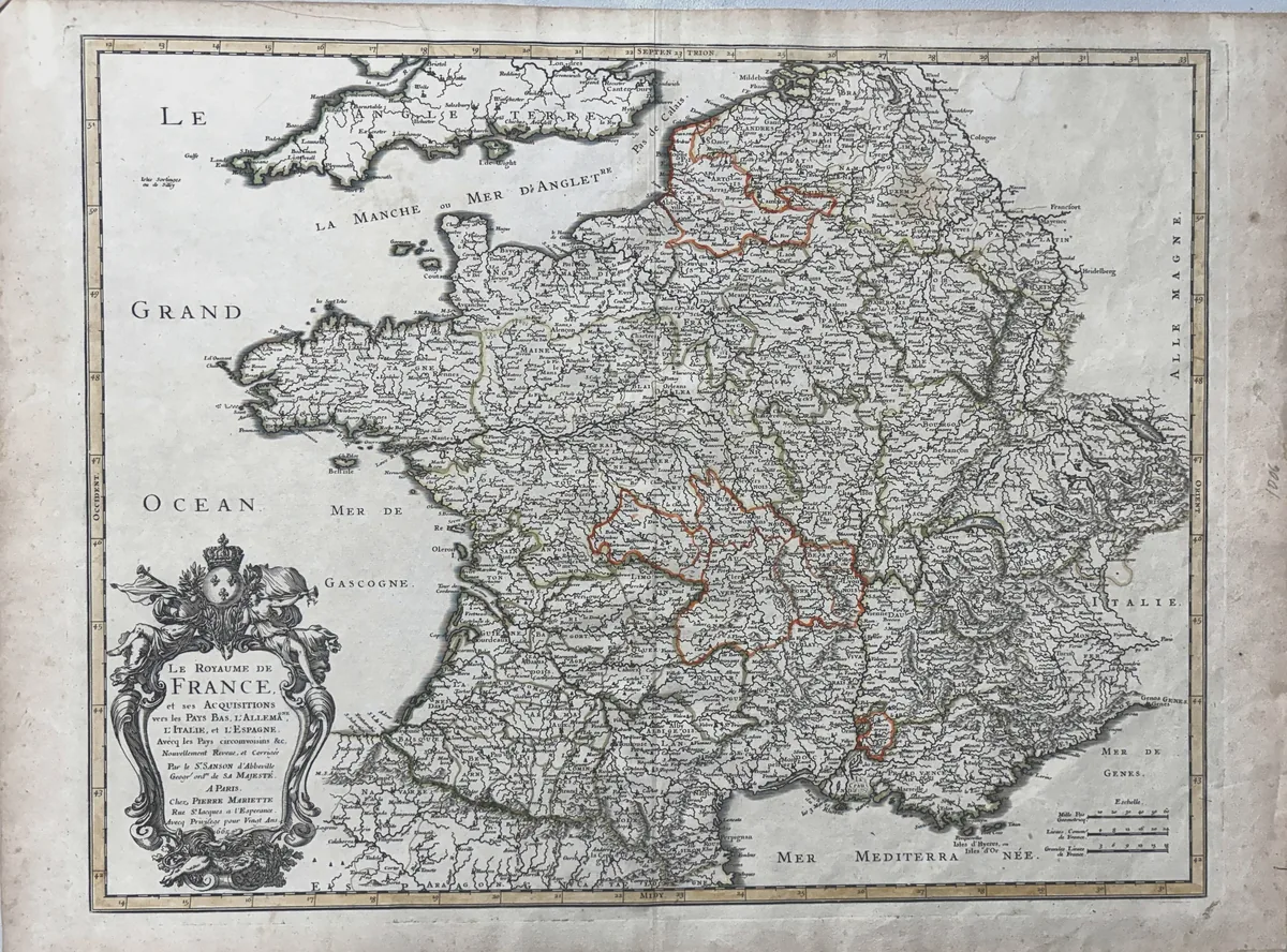 Le Royaume de France, et ses Acquisitions vers les Pays Bas, L'Allemagne, L'Italie, et L'Espagne