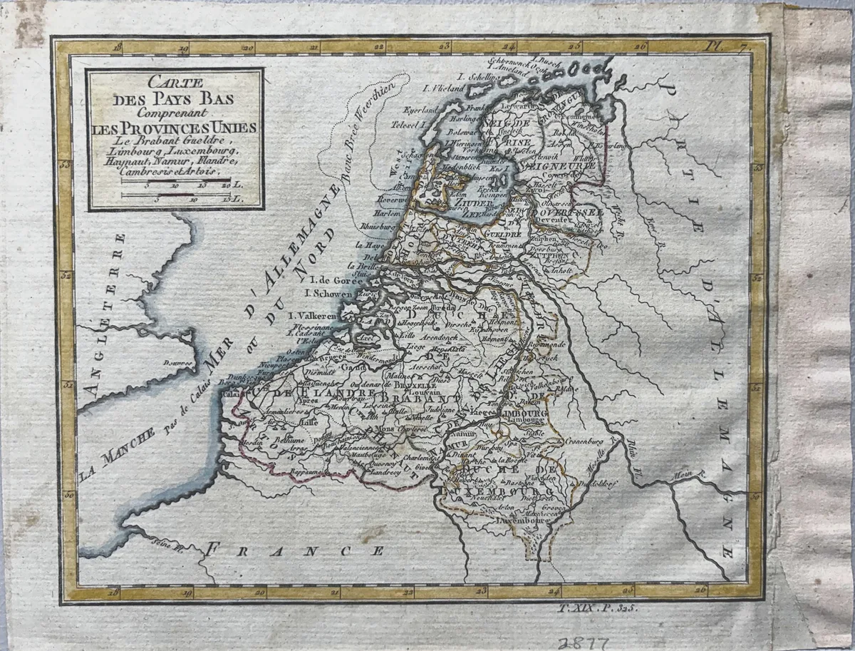 Carte des Pays Bas Comprenant les Provinces Unies