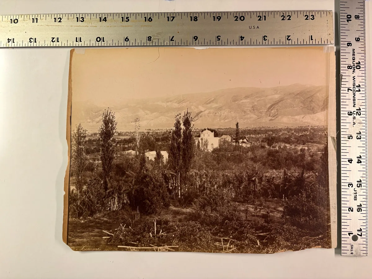 Landscape View of Jericho and Moab Mountains