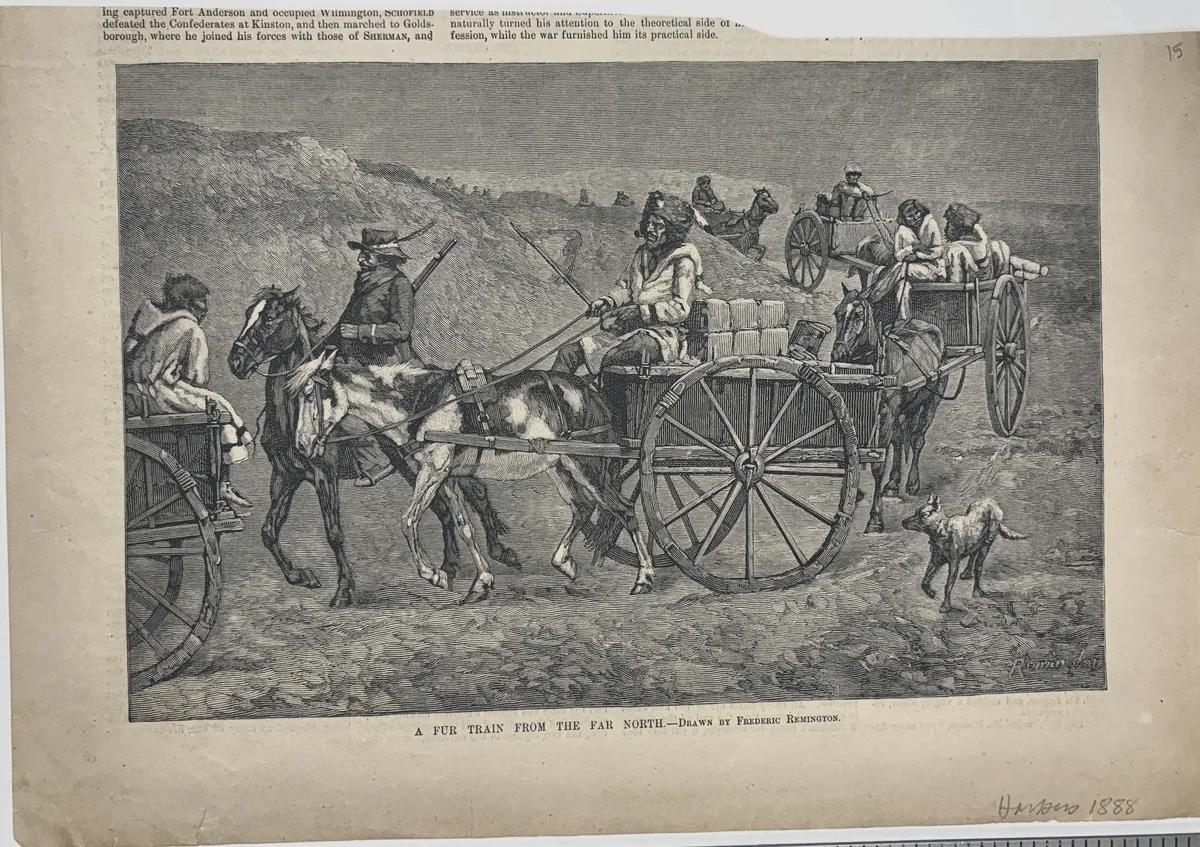 A FUR TRAIN FROM THE FAR NORTH.