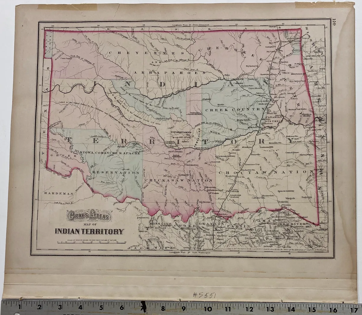 MAP OF INDIAN TERRITORY