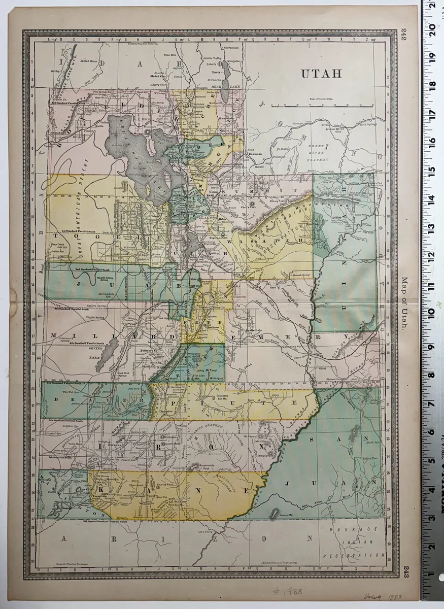 Map of Utah.