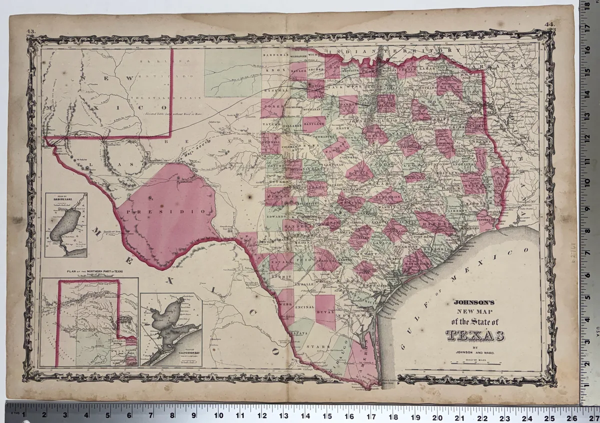 Johnson's New Map of the State of Texas