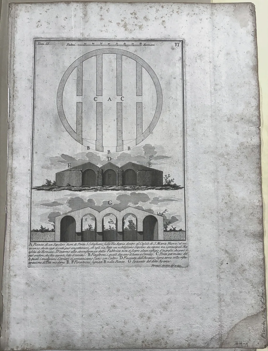 VI - Pianta di un Sepolcro fuori di Porta S.Sebastiano