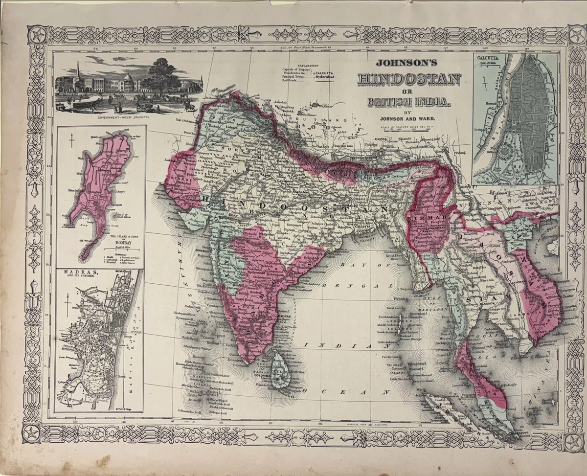 Johnson's Hindostan or British India