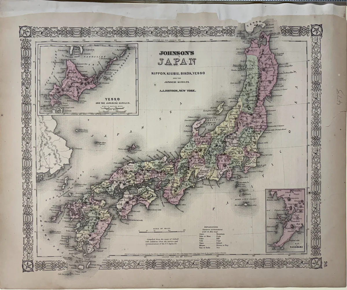 Johnson's Japan Nippon, Kiusiu, Sikok, Yesso and the Japanese Kuriles