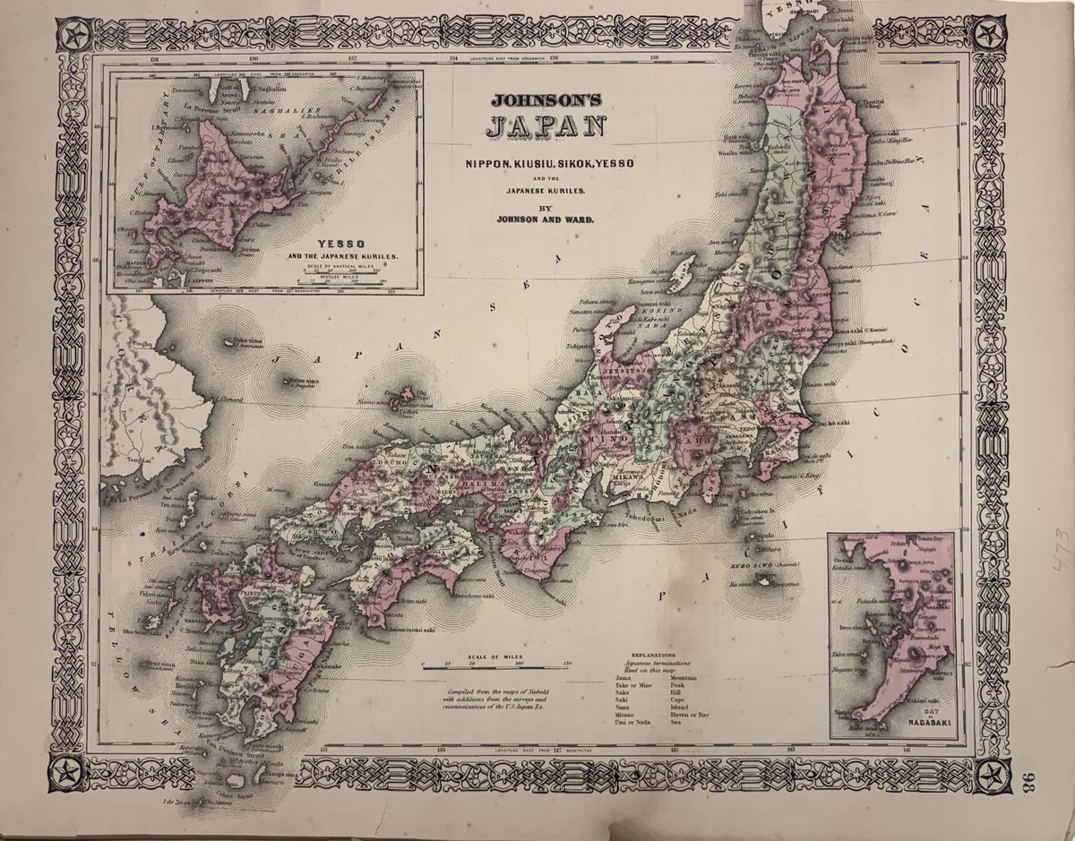 Johnson's Japan: Nippon, Kiusiu, Sikok, Yesso and the Japanese Kuriles