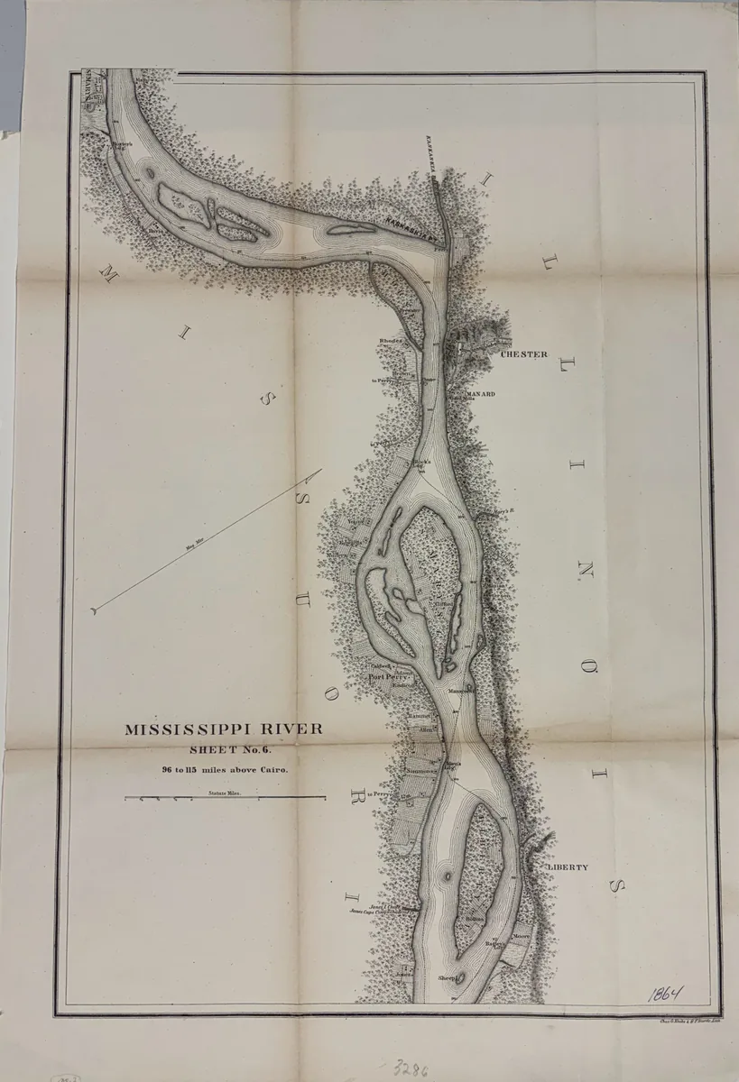 Mississippi River From Cairo Ill. to St. Marys Mo. in VI. Sheets. - Sheet No. 1
