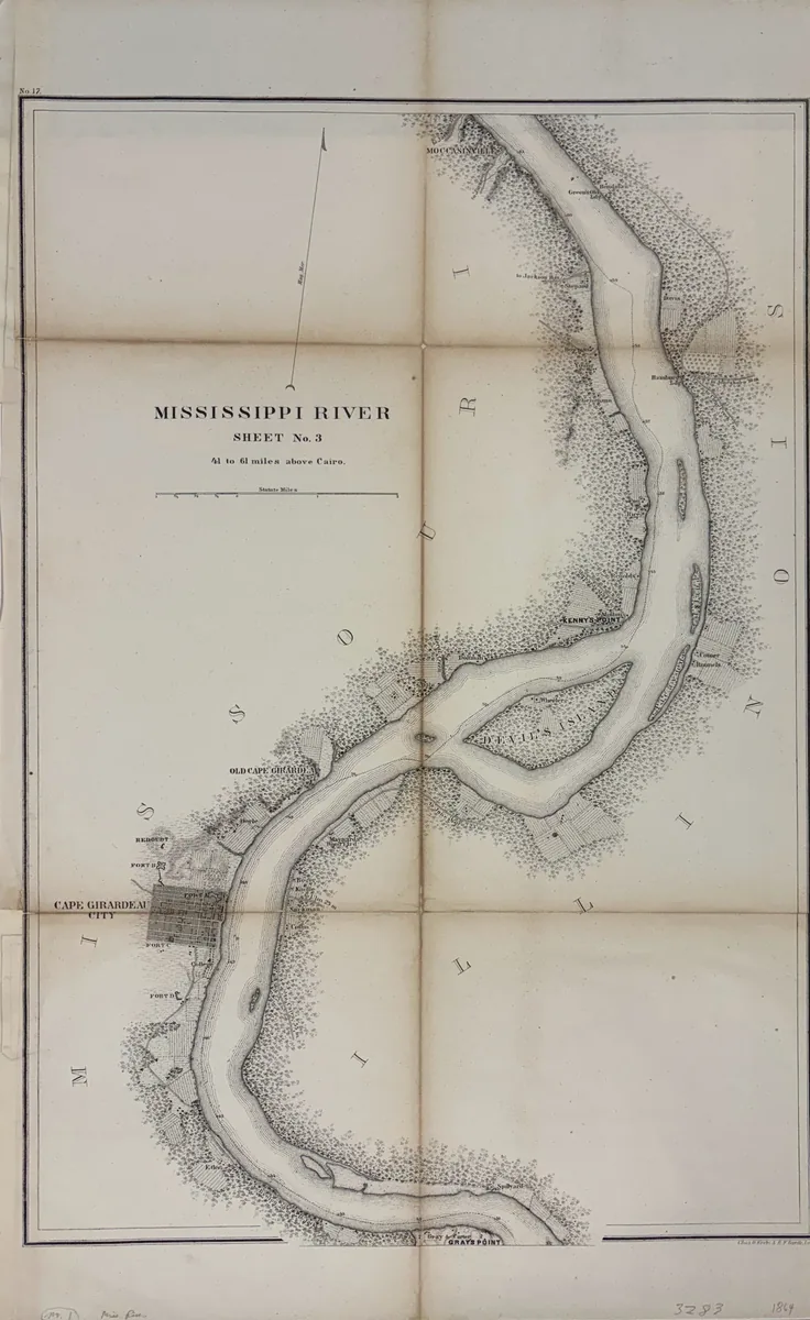 Mississippi River - Sheet No. 4 (62 to 78 miles above Cairo)