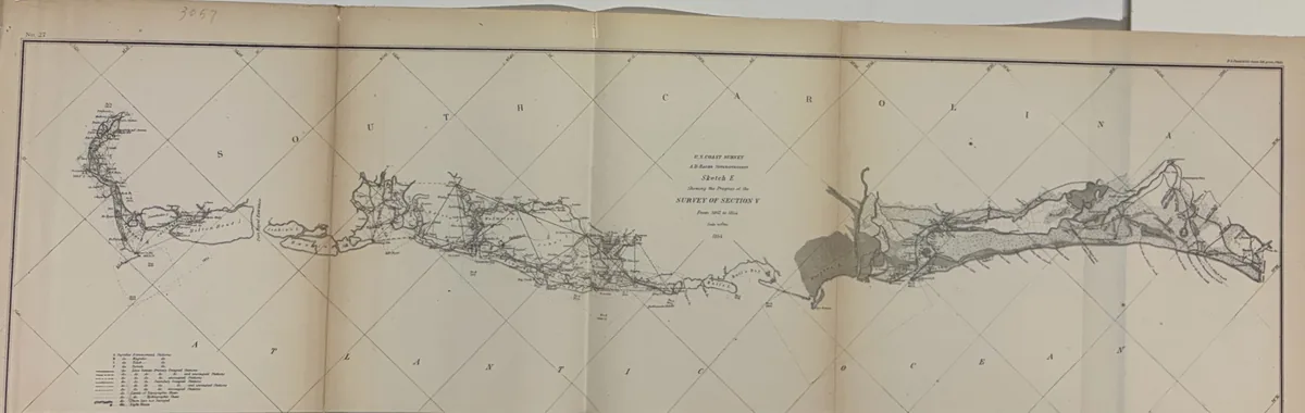 Sketch E Showing the Progress of the Survey of Section V from 1847 to 1854